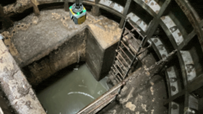 Confined Space Laser Scanning Survey to Map Deep Sewer